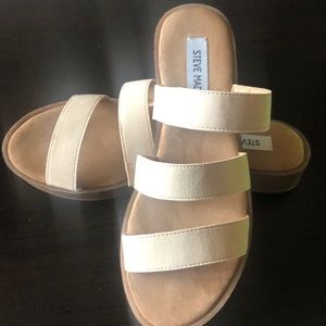 New/never worn Steve Madden slip on sandals